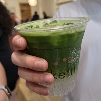 Kettl - Matcha Sakura Yuzu-ade $8 - Tea Rooms Near Me - Brooklyn, New York Kettl - Matcha Sakura Yuzu-ade $8 - Tea Rooms Near Me - Brooklyn, New York