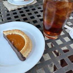 Pastry and iced tea