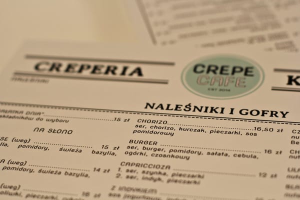 Menu photo 5 Crepe Cafe Warsaw, MZ Menu photo 5 Crepe Cafe Warsaw, MZ