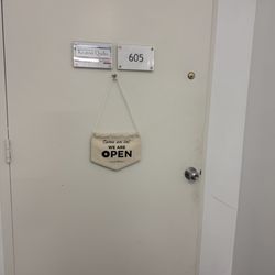 6th floor, suite 605 (to the left when exiting the elevator)