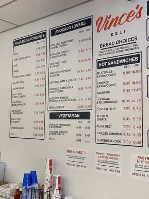 Menu photo 4 Vince's Deli Pasadena, CA
