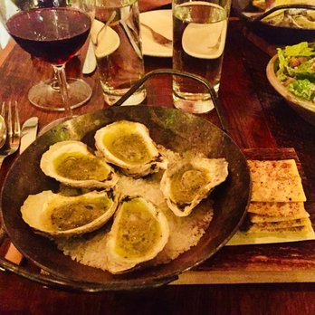 FARM Bluffton - Roasted oysters with phenomenal saltines are to die for. - New American Near Me - Bluffton, South Carolina
