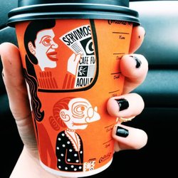 Cattails Coffee - We use Colectivo Coffee's paper cups & love their bold design.