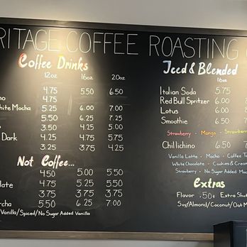 Heritage Glacier Cafe - May 28, 2024 Heritage Coffee drink board - Coffee & Tea Near Me - Juneau, Alaska Heritage Glacier Cafe - May 28, 2024 Heritage Coffee drink board - Coffee & Tea Near Me - Juneau, Alaska
