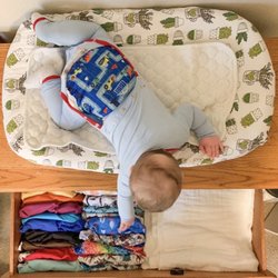 Diaper Depot - Baby in his Diaper Depot exclusive Thirsties diaper, From the Ground Up.