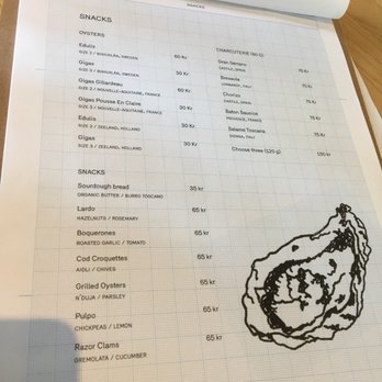 Wine Mechanics - Meny med ostron - Wine Bars Near Me - Göteborg, O