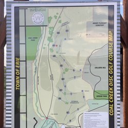 Coal Creek Disc Golf course map