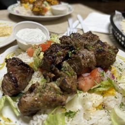 Steak & Lamb Shish Kebab