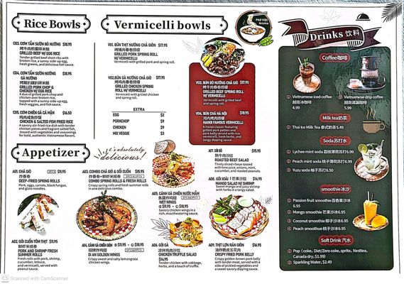 Menu photo 2 Pho Viet Aroma Markham, ON