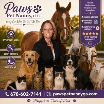 Paws Pet Nanny - Pet Sitting Near Me - Cumming, Georgia Paws Pet Nanny - Pet Sitting Near Me - Cumming, Georgia