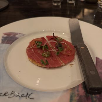 Yellowtail Japanese Restaurant & Lounge - Big Eye Tuna Pizza* - Japanese Near Me - Las Vegas, Nevada