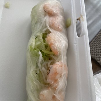 Le's Place - One half of an order of take-out Spring Rolls-- my companion was starving! There were two... - Sushi Bars Near Me - Ocean Springs, Mississippi Le's Place - One half of an order of take-out Spring Rolls-- my companion was starving! There were two... - Sushi Bars Near Me - Ocean Springs, Mississippi