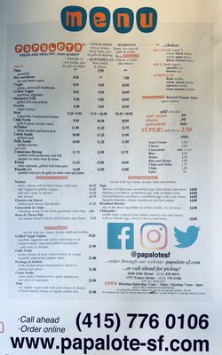 Menu photo 4 Papalote Mexican Grill San Francisco, CA Menu photo 4 Papalote Mexican Grill San Francisco, CA