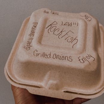 FishScale - Loved the box with writing! - Burgers Near Me - Washington, DC, District of Columbia