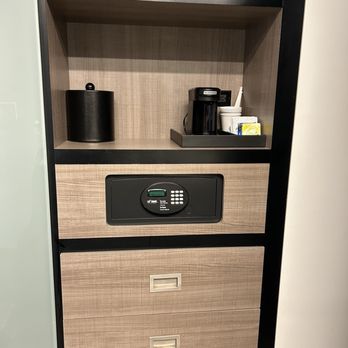 Aloft by Marriott Austin Airport - The drawers and safety box. The coffee maker and a hair dryer. I didn't take a picture but the room has closet and some hangers. - Hotels Near Me - Austin, Texas Aloft by Marriott Austin Airport - The drawers and safety box. The coffee maker and a hair dryer. I didn't take a picture but the room has closet and some hangers. - Hotels Near Me - Austin, Texas