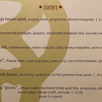 Rioja - Menu as of April 2022 - New American Near Me - Denver, Colorado Rioja - Menu as of April 2022 - New American Near Me - Denver, Colorado