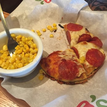 Chili's - Off the kids' menu: pepperoni pizza with choice of corn kernels. - Tex-Mex Near Me - Yuba City, California Chili's - Off the kids' menu: pepperoni pizza with choice of corn kernels. - Tex-Mex Near Me - Yuba City, California