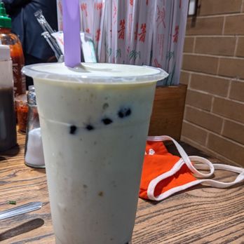Viet Taste - Custom smoothie (coconut, banana and avacado) with added bobas - Vietnamese Near Me - Norridge, Illinois Viet Taste - Custom smoothie (coconut, banana and avacado) with added bobas - Vietnamese Near Me - Norridge, Illinois