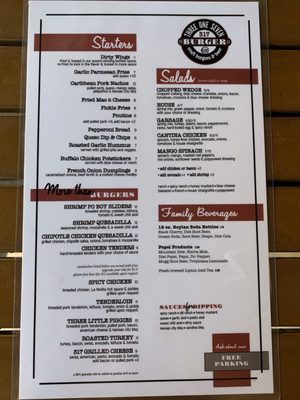 Menu photo 6 317 Burger Indianapolis, IN