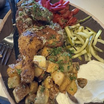 Meddys - Garlicky Chicken - Mediterranean Near Me - Oklahoma City, Oklahoma Meddys - Garlicky Chicken - Mediterranean Near Me - Oklahoma City, Oklahoma