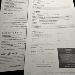 First dining menu First dining menu
