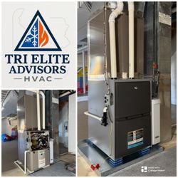 Tri-Elite Advisors - Emergency High Efficiency Dual Stage Gas Furnace replacement by Tri Elite Advisors' HVAC near Newark Delaware