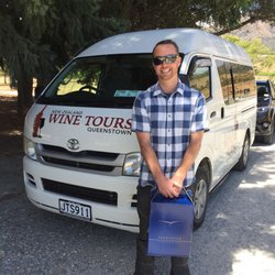 New Zealand Wine Tours - Matthew and our tour bus