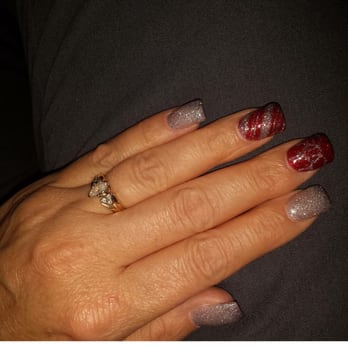 Yes! Nails and Spa - First time I've ever had Christmas nails! Kelly drew on ornaments! Super cute! Tons of compliments on these! - Nail Salons Near Me - El Mirage, Arizona Yes! Nails and Spa - First time I've ever had Christmas nails! Kelly drew on ornaments! Super cute! Tons of compliments on these! - Nail Salons Near Me - El Mirage, Arizona