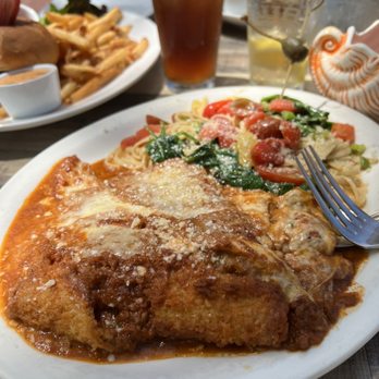 Sur at The Barnyard - Sad eggplant parmigiana - New American Near Me - Carmel, California Sur at The Barnyard - Sad eggplant parmigiana - New American Near Me - Carmel, California