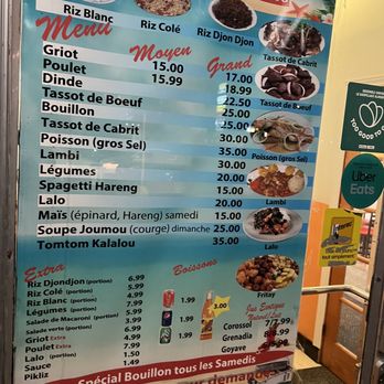 La Fraicheur Tropicale - menu and prices - Haitian Near Me - Montreal, Quebec La Fraicheur Tropicale - menu and prices - Haitian Near Me - Montreal, Quebec
