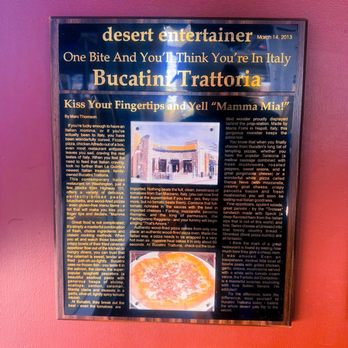 Bucatini Trattoria - Pizza Near Me - Palm Desert, California