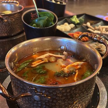 Hong BBQ & Hot Pot - Hot pot with traditional Szechuan broth. - Barbeque Near Me - Pittsburgh, Pennsylvania