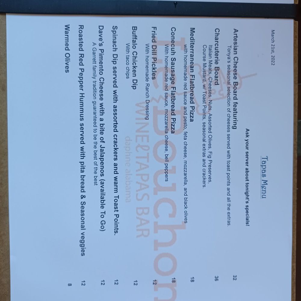 Le Bouchon - Menu - Wine Bars Near Me - Daphne, Alabama Le Bouchon - Menu - Wine Bars Near Me - Daphne, Alabama