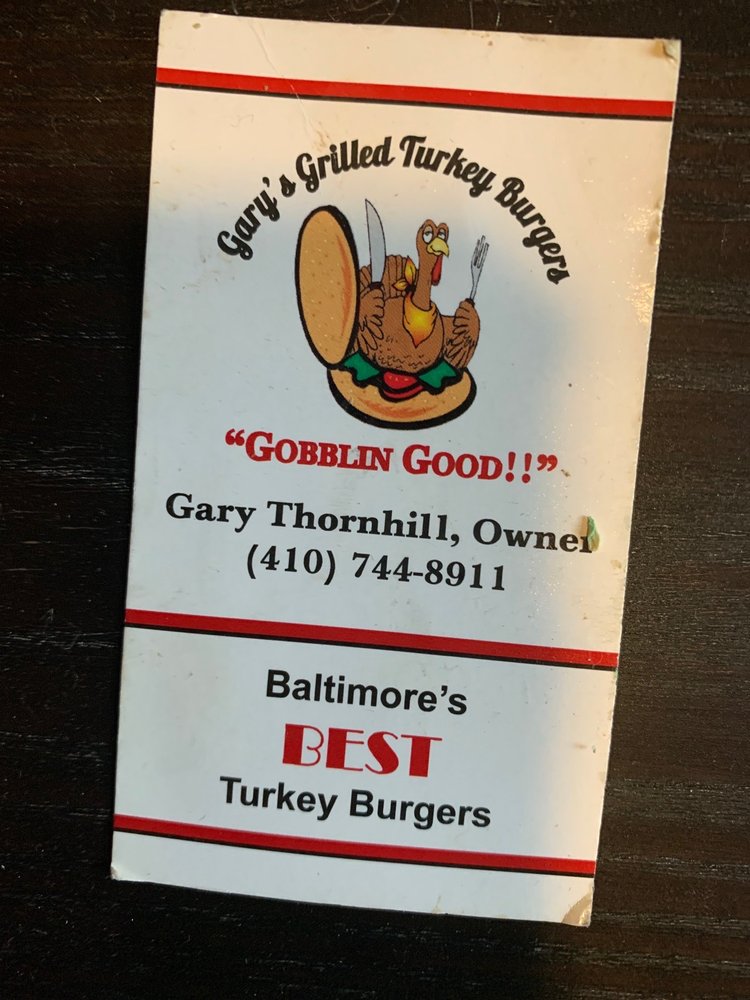 Gary's Grilled Turkey Burgers & Sauces Logo