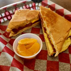 Caribbean Sunrise - Breakfast Sandwich with Spam.