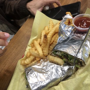 Wally's Cafe - Chicken schwarma with fries - Mediterranean Near Me - Rocklin, California Wally's Cafe - Chicken schwarma with fries - Mediterranean Near Me - Rocklin, California