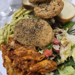Italian Athletic Clubs of America-Rentals - My lunch for today was calamari, pesto, pasta, green salad with french bread. Very delicious