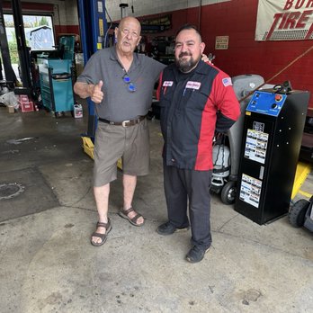 Burbank Tire Pros - Bryan was courteous, knowledgeable, and very patiently explained what was going on! BTW, that's me, to Bryan's right. - Tires Near Me - Burbank, California