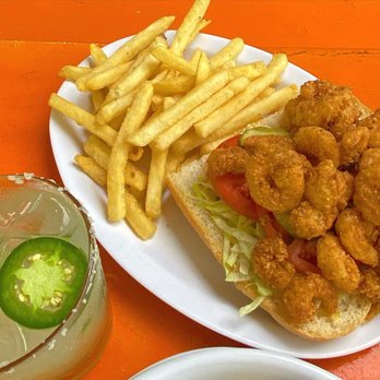 Sawyer & Co - 1/2 Shrimp Po-Boy - Diners Near Me - Austin, Texas Sawyer & Co - 1/2 Shrimp Po-Boy - Diners Near Me - Austin, Texas