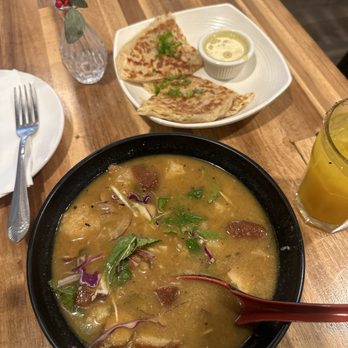 B Star - Samusa Soup and honey mango margarita - Burmese Near Me - San Francisco, California B Star - Samusa Soup and honey mango margarita - Burmese Near Me - San Francisco, California