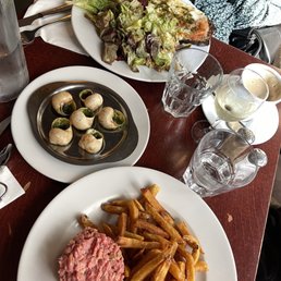 Escargot, Beef Tartare Escargot, Beef Tartare