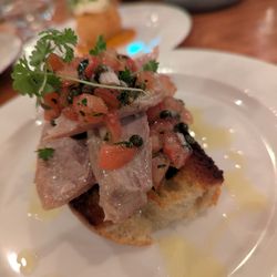 Noah's - Confit tuna on sourdough, the crunchy meets the unctuous