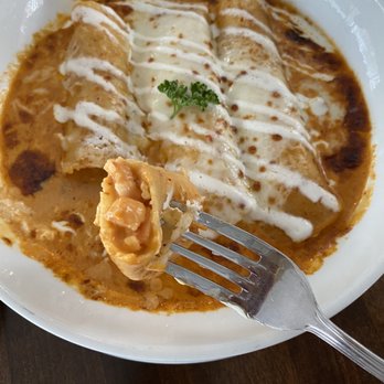 Perla - Shrimp enchiladas - where's the shrimp? - Tapas/Small Plates Near Me - Santa Ana, California Perla - Shrimp enchiladas - where's the shrimp? - Tapas/Small Plates Near Me - Santa Ana, California