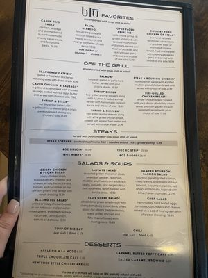 Menu photo 1 Blu Restaurant & Bar Junction City, KS Menu photo 1 Blu Restaurant & Bar Junction City, KS