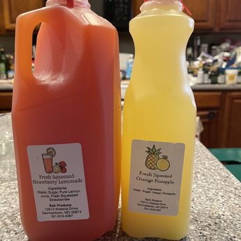 Lancaster County Dutch Market - Strawberry lemonade & orange pineapple juice - Public Markets Near Me - Germantown, Maryland Lancaster County Dutch Market - Strawberry lemonade & orange pineapple juice - Public Markets Near Me - Germantown, Maryland