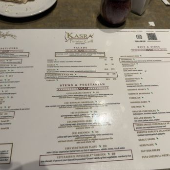 Kasra Persian Grill - Menú - Middle Eastern Near Me - Houston, Texas Kasra Persian Grill - Menú - Middle Eastern Near Me - Houston, Texas