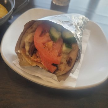 Souvlaqueria - Custom Item Pita Bread Mushroom for Portein Tomatoes, Cucumbers, Chickpeas Eggplant Hummus Spread - Greek Near Me - Union, New Jersey Souvlaqueria - Custom Item Pita Bread Mushroom for Portein Tomatoes, Cucumbers, Chickpeas Eggplant Hummus Spread - Greek Near Me - Union, New Jersey