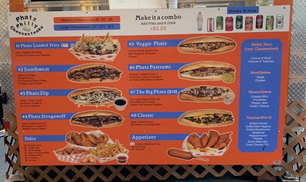 Menu photo 1 Phatz Philly Cheesesteaks Happy Valley, OR Menu photo 1 Phatz Philly Cheesesteaks Happy Valley, OR