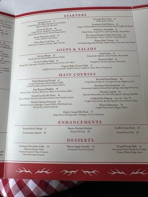 Menu photo 2 Woods Restaurant Mackinac Island, MI Menu photo 2 Woods Restaurant Mackinac Island, MI