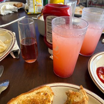 Red Rooster Cafe - Home made strawberry lemonade and black cherry mimosa... by the way they have a ton of flavored mimosas. - American Near Me - Lake Isabella, California Red Rooster Cafe - Home made strawberry lemonade and black cherry mimosa... by the way they have a ton of flavored mimosas. - American Near Me - Lake Isabella, California